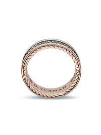 Streamline Two Row Band Ring 18K Rose Gold
