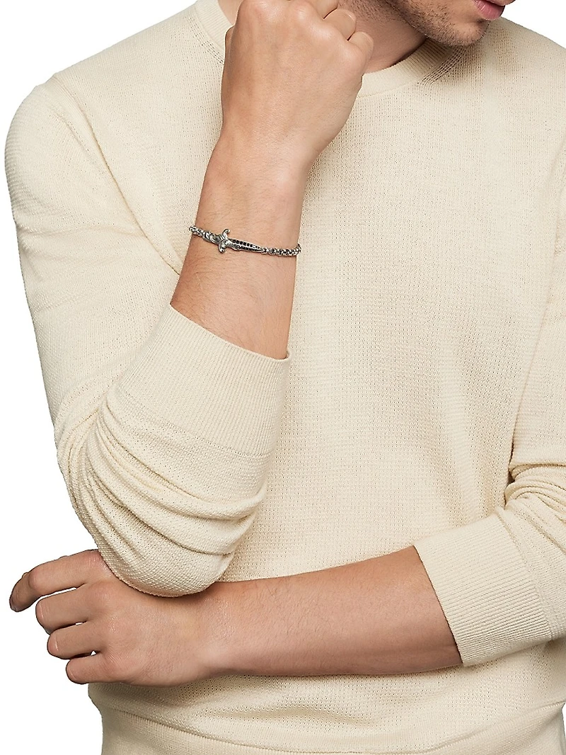 Waves Dagger Bracelet Sterling Silver