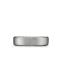 Streamline Band Ring Grey Titanium