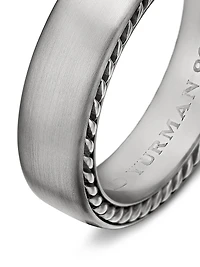 Streamline Band Ring Grey Titanium