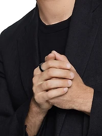 Streamline® Band Ring with Black Titanium