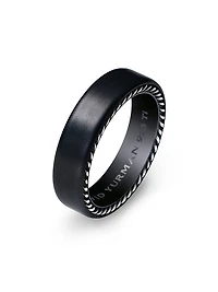 Streamline® Band Ring with Black Titanium