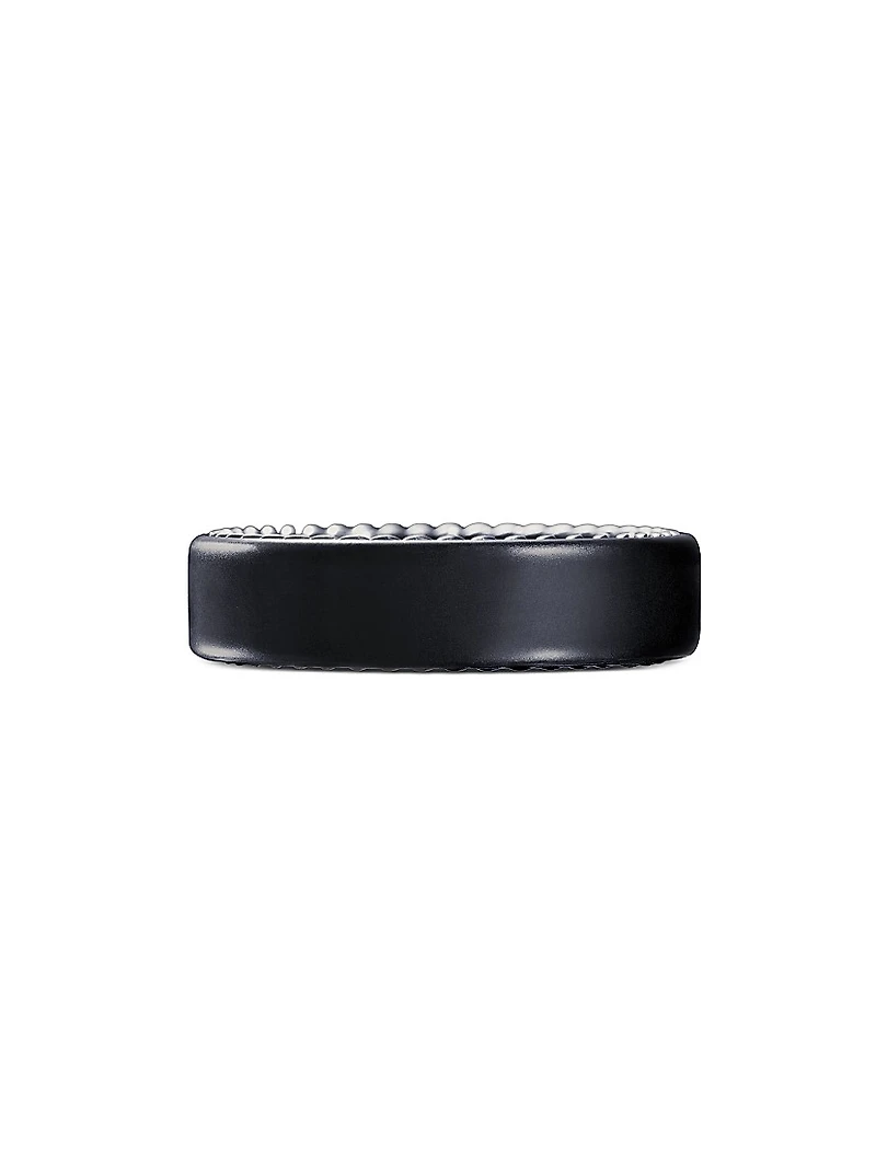 Streamline® Band Ring with Black Titanium