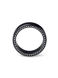 Streamline® Band Ring with Black Titanium