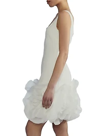Floral Appliqué Minidress