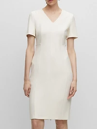 V-Neck Business Dress