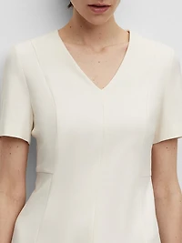 V-Neck Business Dress