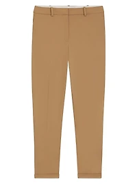Regular Fit Trousers Stretch Cotton Twill
