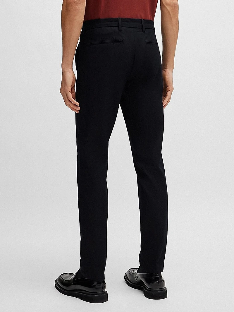 Slim-Fit Trousers Stretch Cotton