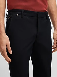 Slim-Fit Trousers Stretch Cotton
