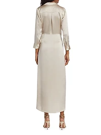 Kadi Silk Wrap Dress