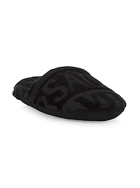 Terry Jacquard Logo On Repeat Slippers