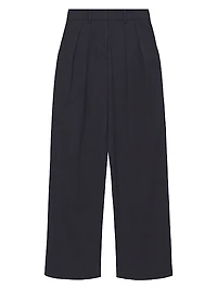 Luisa Pleated Wide-Leg Pants