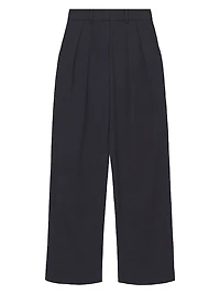 Luisa Pleated Wide-Leg Pants