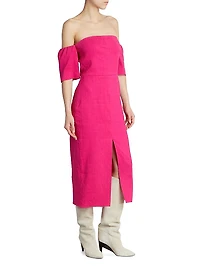 Stony Hemp Midi Dress