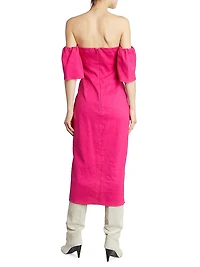 Stony Hemp Midi Dress