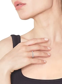 14K White Gold & 0.50 TCW Marquise-Cut Natural Diamond Ring