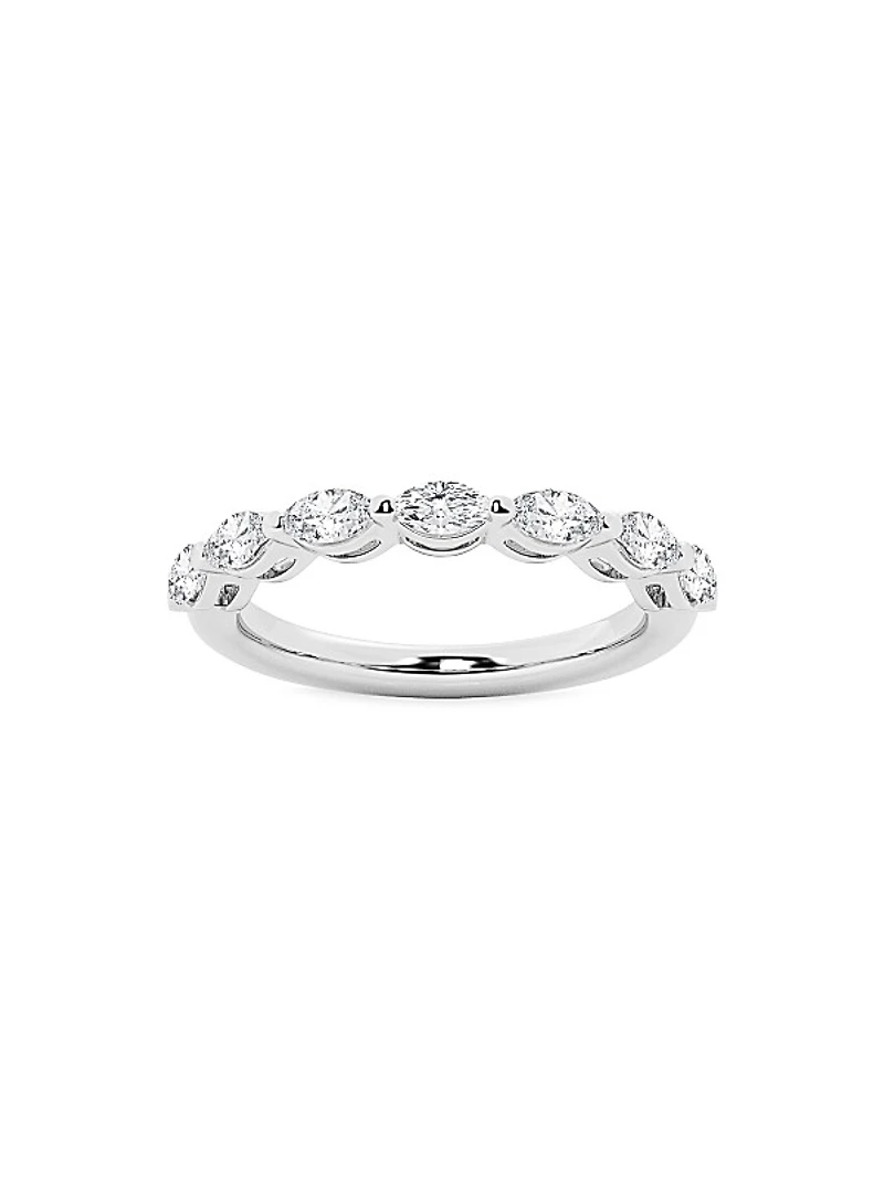 14K White Gold & 0.75 TCW Diamond Ring