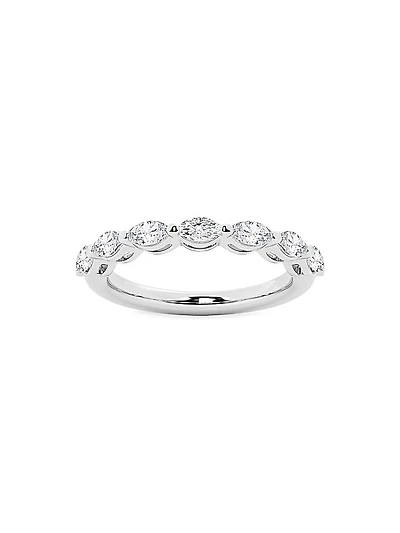 14K White Gold & 0.75 TCW Diamond Ring