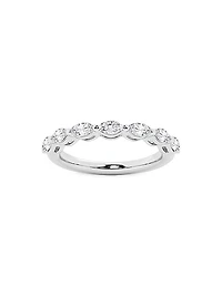 14K White Gold & 0.75 TCW Diamond Ring
