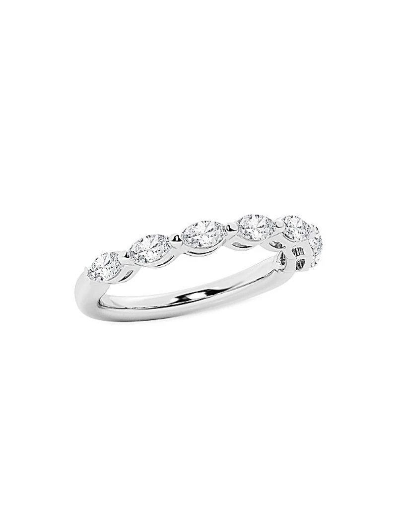 14K White Gold & 0.75 TCW Diamond Ring