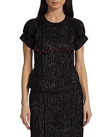 Embellished Short-Sleeve Top