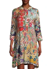 Otti Floral Polo Tunic Dress