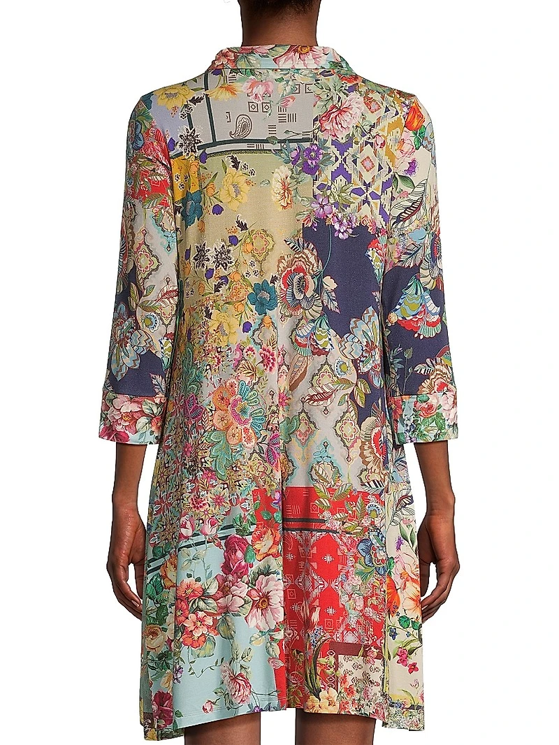 Otti Floral Polo Tunic Dress
