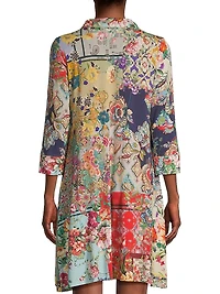 Otti Floral Polo Tunic Dress
