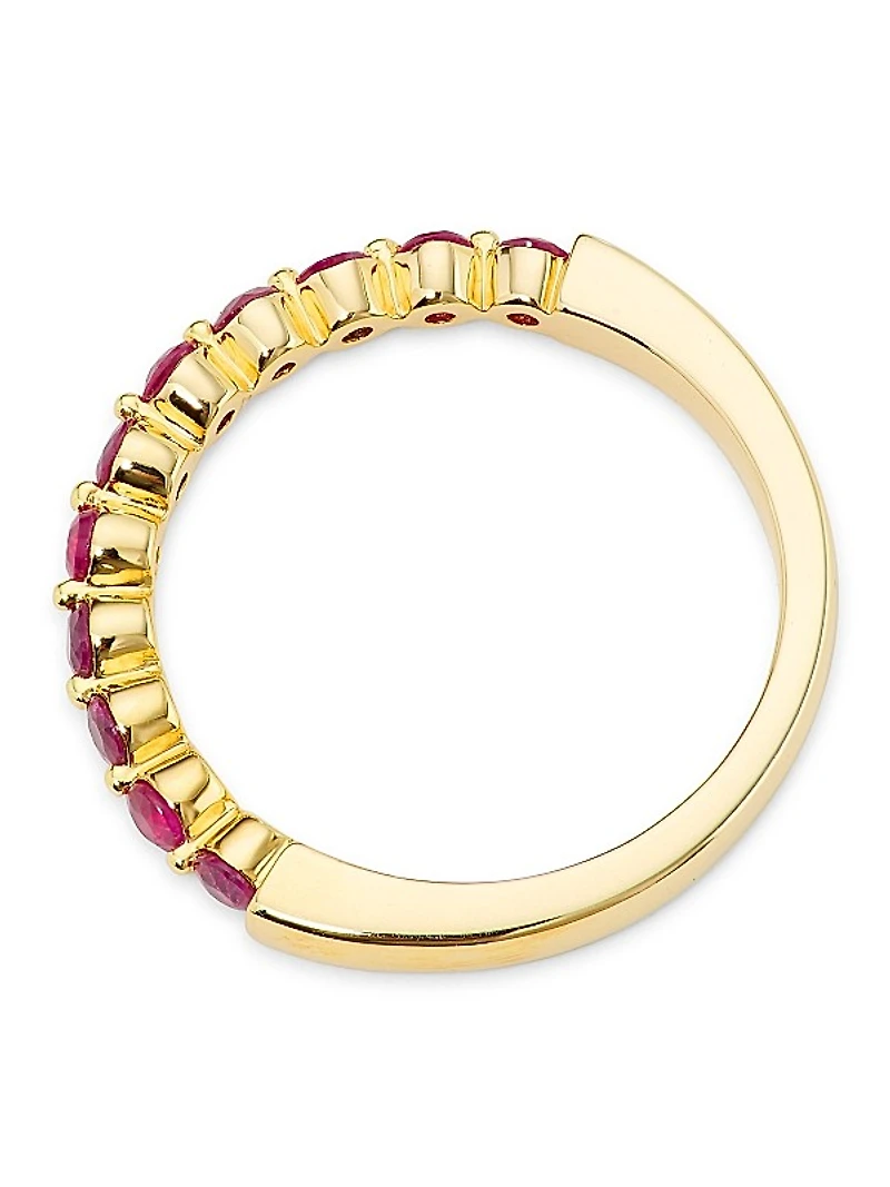 14K Yellow Gold & Ruby Ring