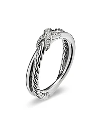 Petite X Ring Sterling Silver