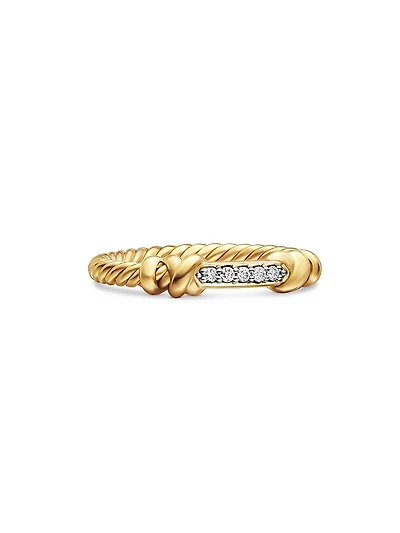 Petite Helena Wrap Band Ring in 18K Yellow Gold