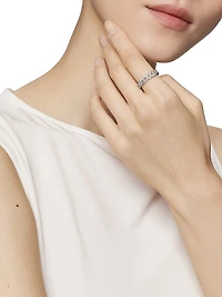 Belmont® Curb Link Band Ring with Pavé Diamonds