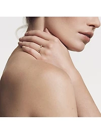 Petite Helena Color Ring with 18K Yellow Gold, Pearls and Pavé Diamonds