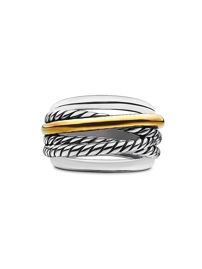 The Crossover Collection® Narrow Ring with 14K Yellow Gold