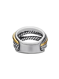 The Crossover Collection® Narrow Ring with 14K Yellow Gold