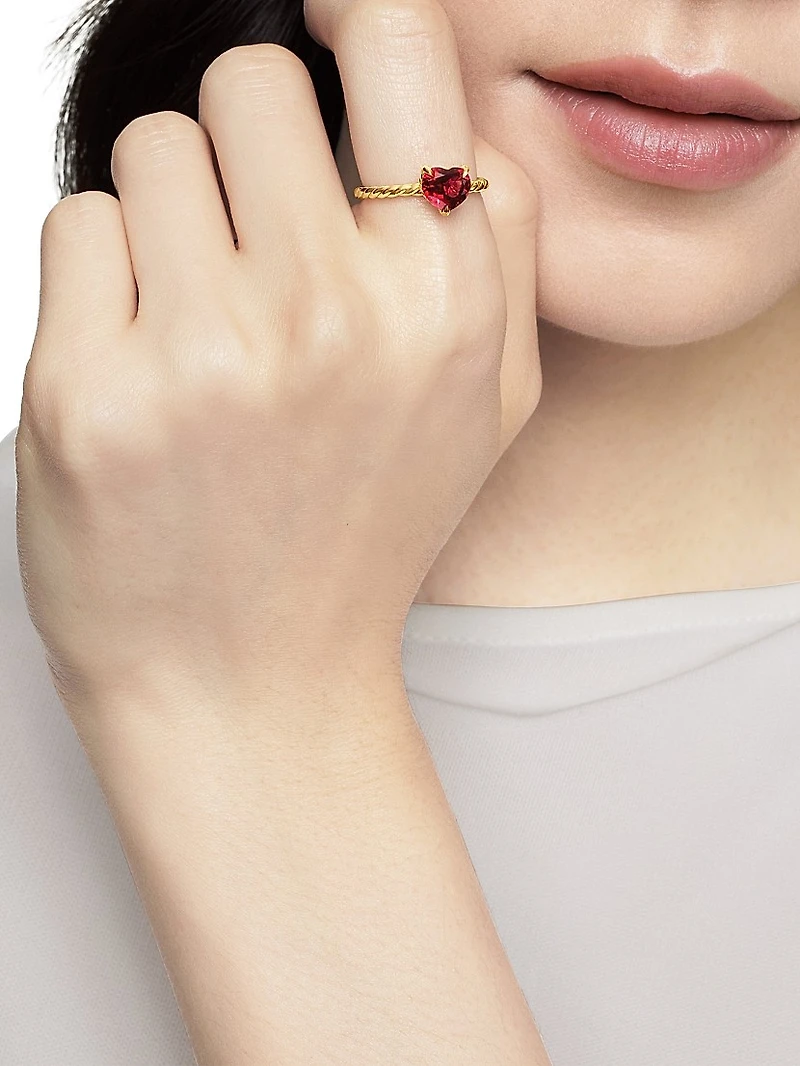 Chatelaine Heart Ring 18K Yellow Gold