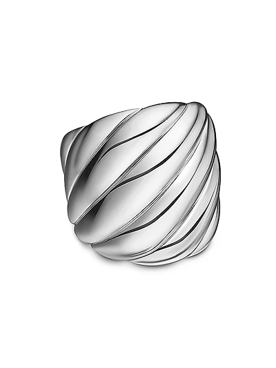 Sculpted Cable Ring