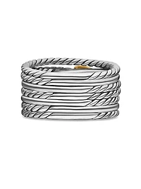 Double X Crossover Ring Sterling Silver