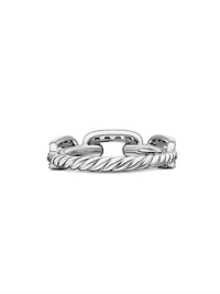 Stax Chain Link Ring 18K White Gold