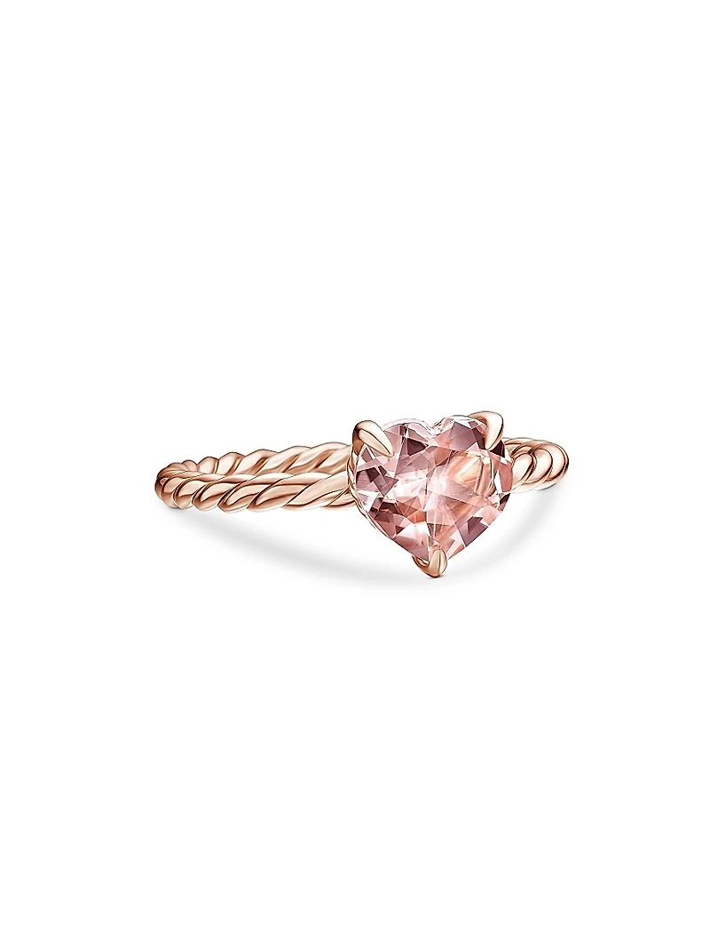 Chatelaine Heart Ring 18K Rose Gold