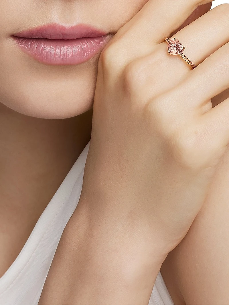 Chatelaine Heart Ring 18K Rose Gold