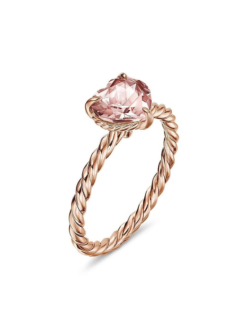 Chatelaine Heart Ring 18K Rose Gold