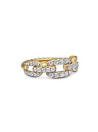 Stax Chain Link Ring 18K Yellow Gold
