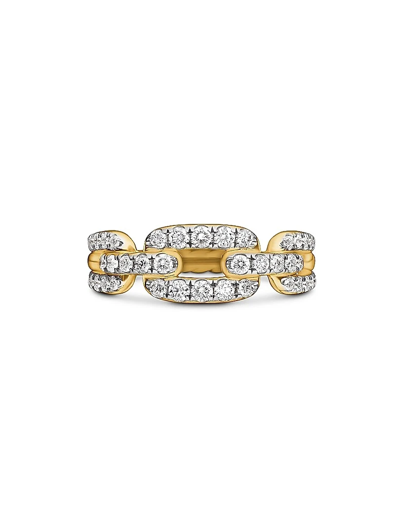 Stax Chain Link Ring 18K Yellow Gold