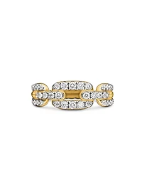 Stax Chain Link Ring 18K Yellow Gold