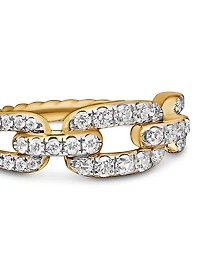 Stax Chain Link Ring 18K Yellow Gold