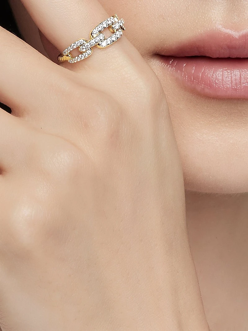 Stax Chain Link Ring 18K Yellow Gold