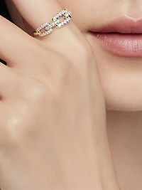 Stax Chain Link Ring 18K Yellow Gold