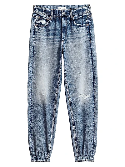 Miramar Denim-Print Joggers